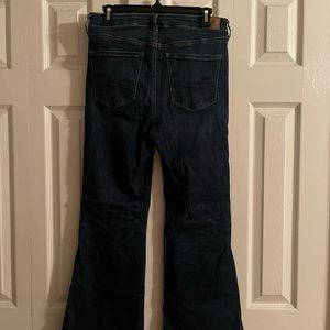 American eagle dark wash flare jeans